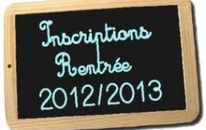 Rentrée 2012 - 2013.