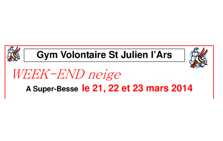 Week-end neige - gymnastique volontaire