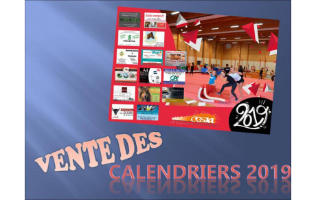 Les calendriers 2019