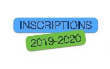 Inscriptions 2019-2020