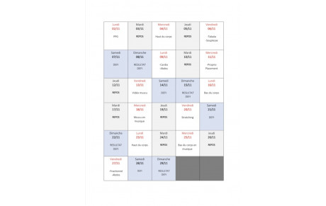 Planning de renforcement, défis pour ce 2ème confinement 