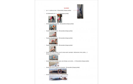 Travail des grands écarts 