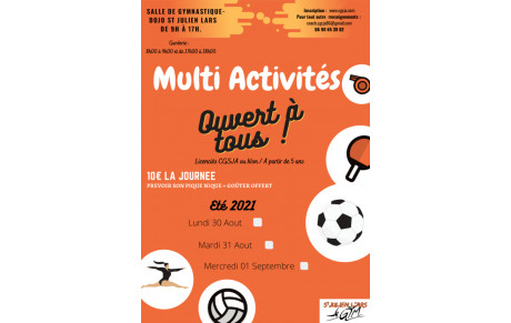 MULTI - ACTIVITES ETE 2021